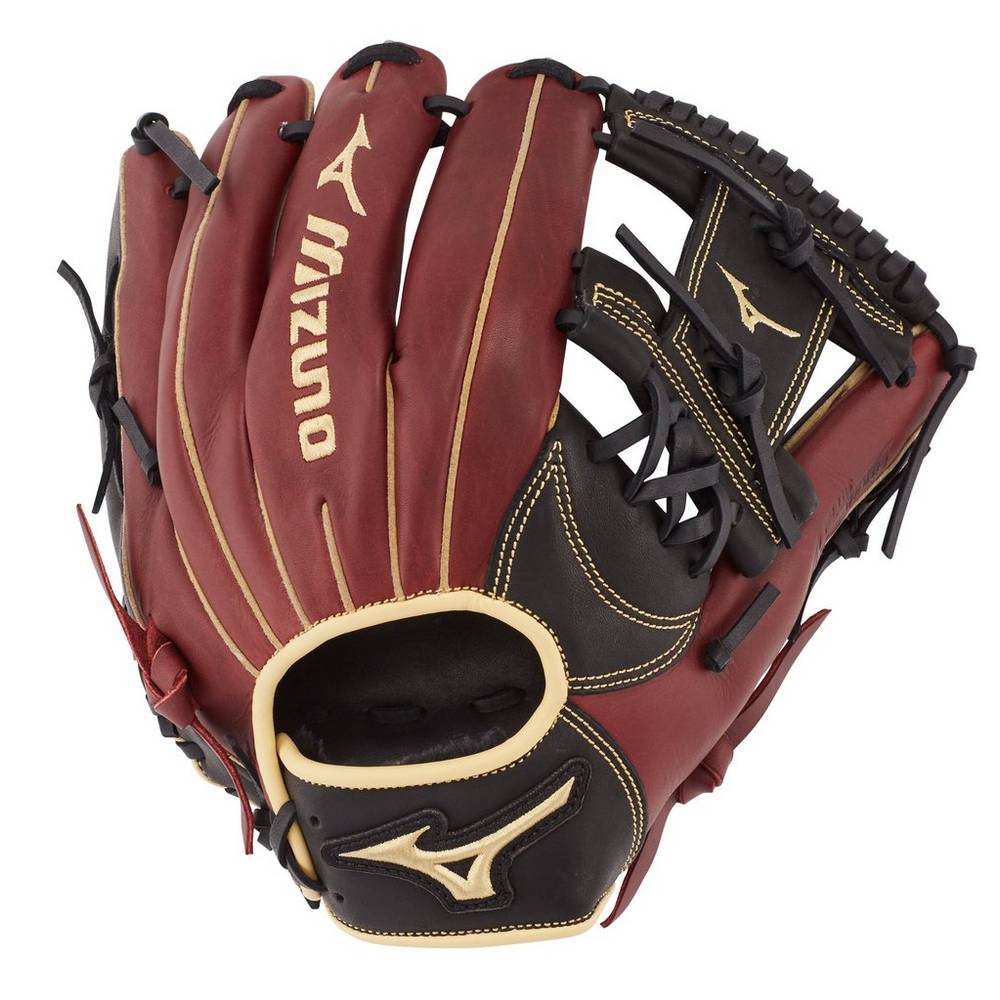Panske Rukavice Mizuno MVP Prime Infield 11.75" Baseball Čierne Ruzove Vypredaj NZCJ61340
